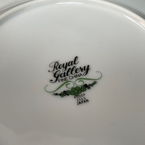 Royal Gallery Jill 9005P White Platinum Trim Bread Butter Plates Japan Lot of 3 - Picture 4 of 7